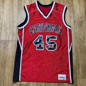 Spanjan Red and black vintage #45 Cardinals  jersey